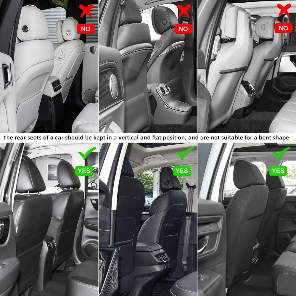 TAIKOO Seat Back Protector + Large Capacity Pocket Storage Orange