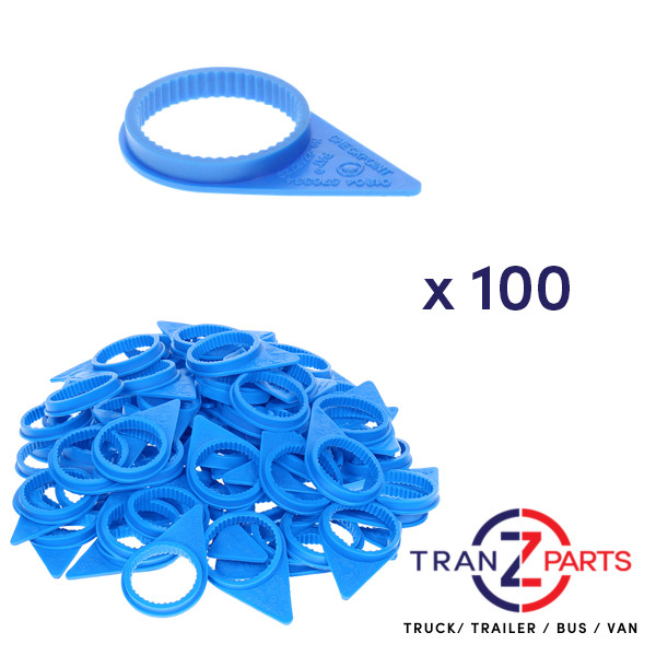 CHECKPOINT WHEEL NUT INDICATOR - 33MM BLUE POINTER GENUINE x 100