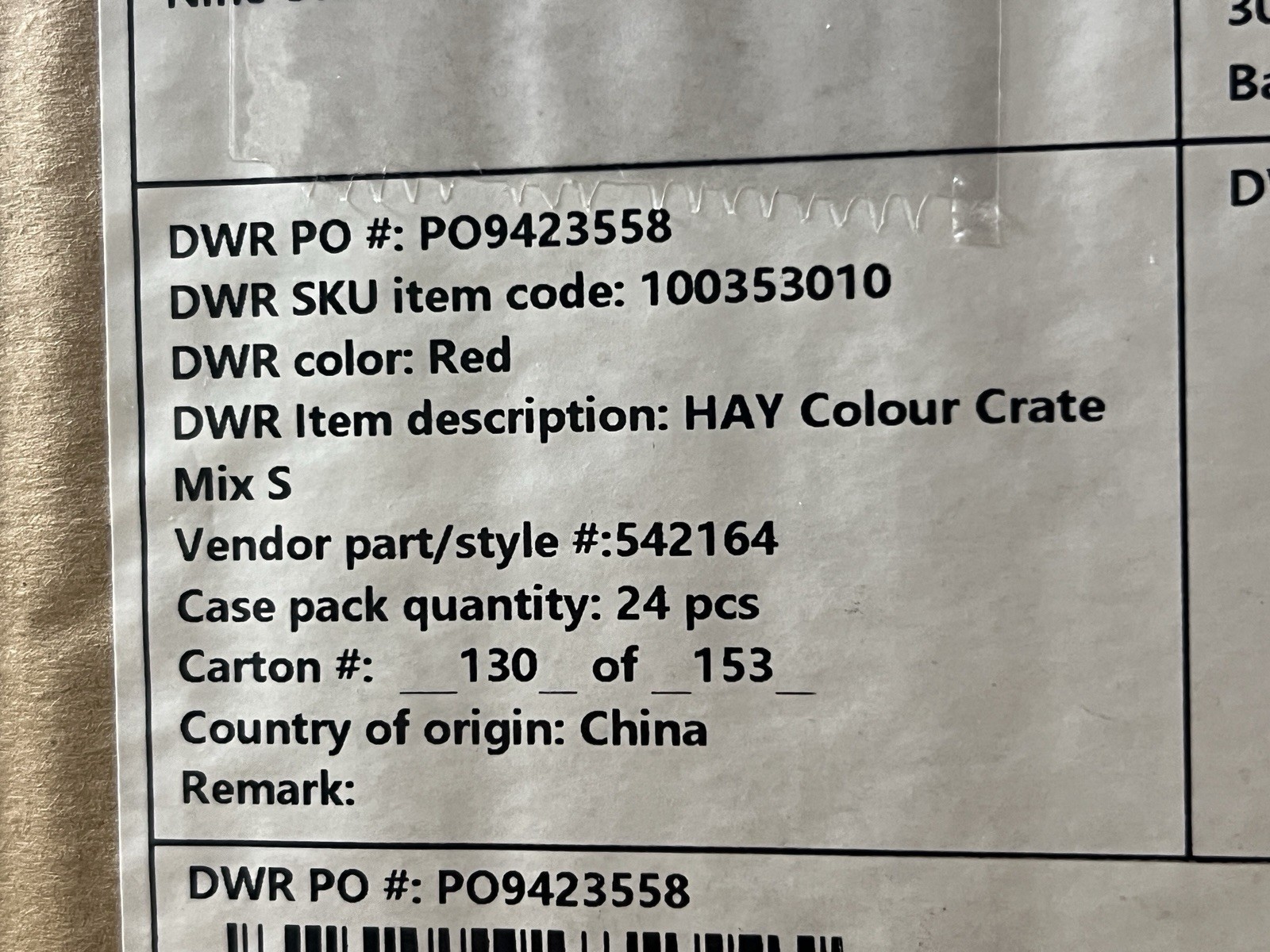 LOT OF 24 HAY Recycled Collapsable Colour Crates Storage Bin - Red Blue - Small