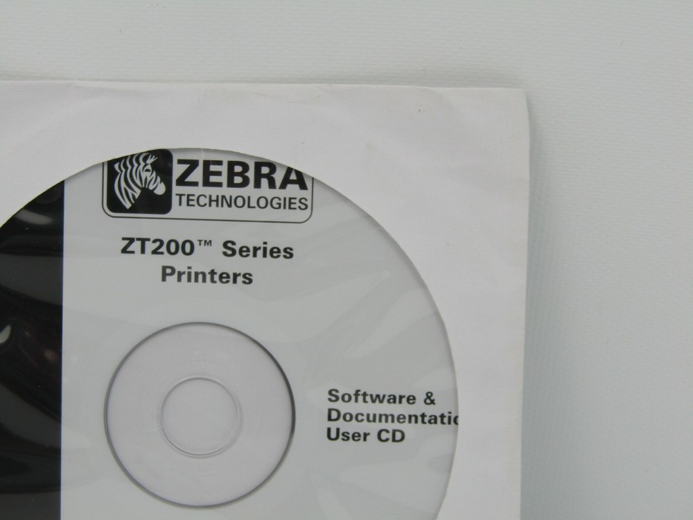 Zebra ZT200 Series Printer software documentation user cd