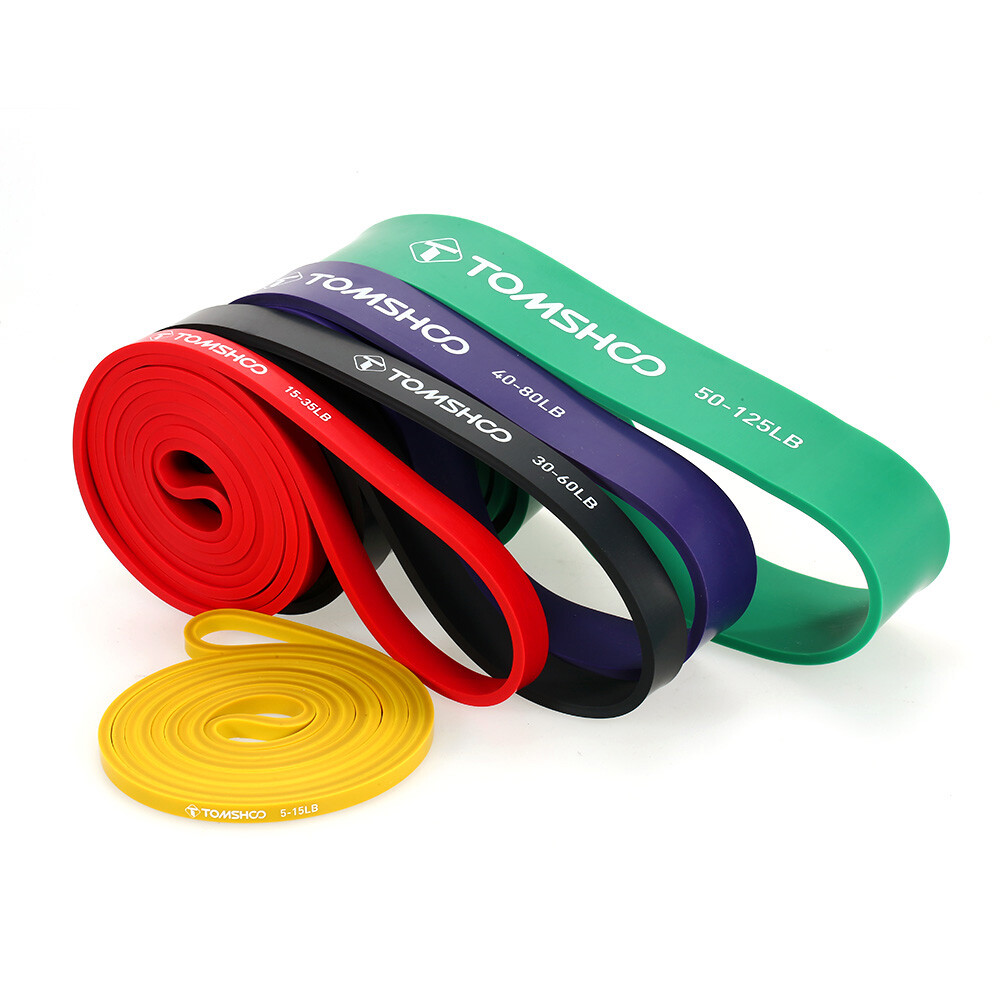 TOMSHOO Exercise Loop Bands Pack for Muscle Training and Mobility Workouts O1F2