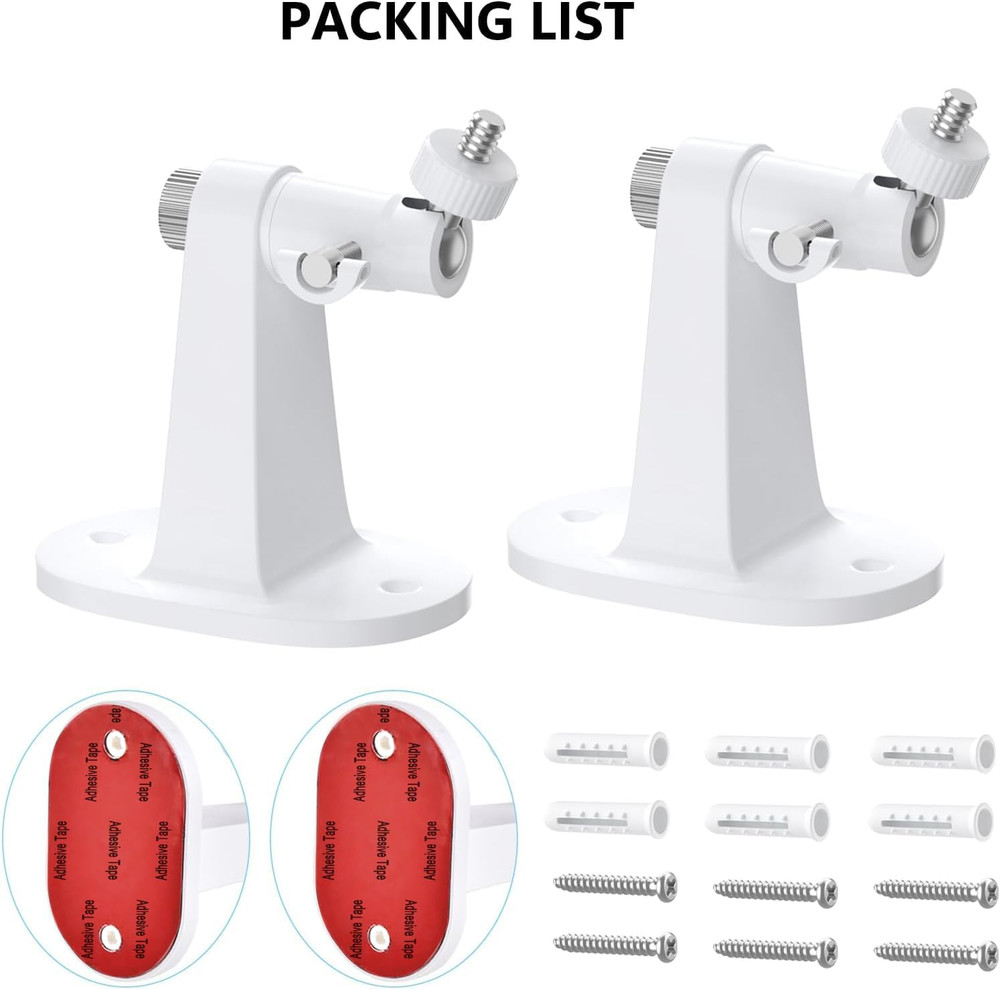 2Pack Ring Camera Wall Mount for Ring Stick up Cam & Ring Outdoor Cam Plus, 360