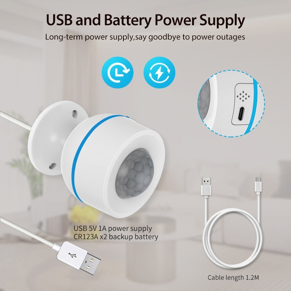 Wireless Smart Human Infrared PIR Sensor with Real time Mobile Notifications