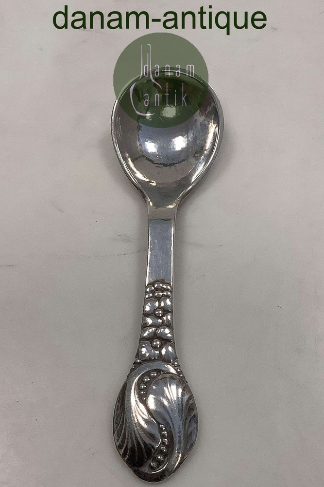 Evald Nielsen No 12 Silver Sugar Spoon (extra large)
