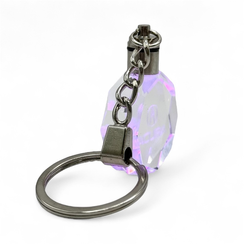 LED Crystal Car Keychain- Multicolor Changing Light, Auto Accessory Gift