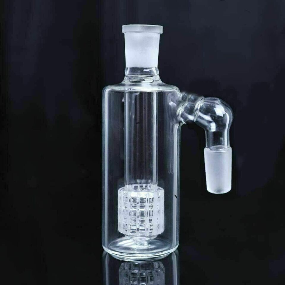 14mm Ash Catcher 90 Degree Glass Water Bong Thick Pyrex Glass Bubbler