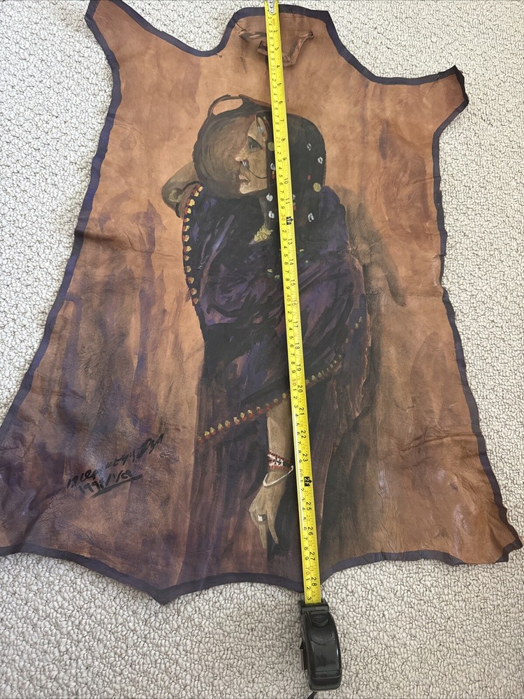Painting African On Leather