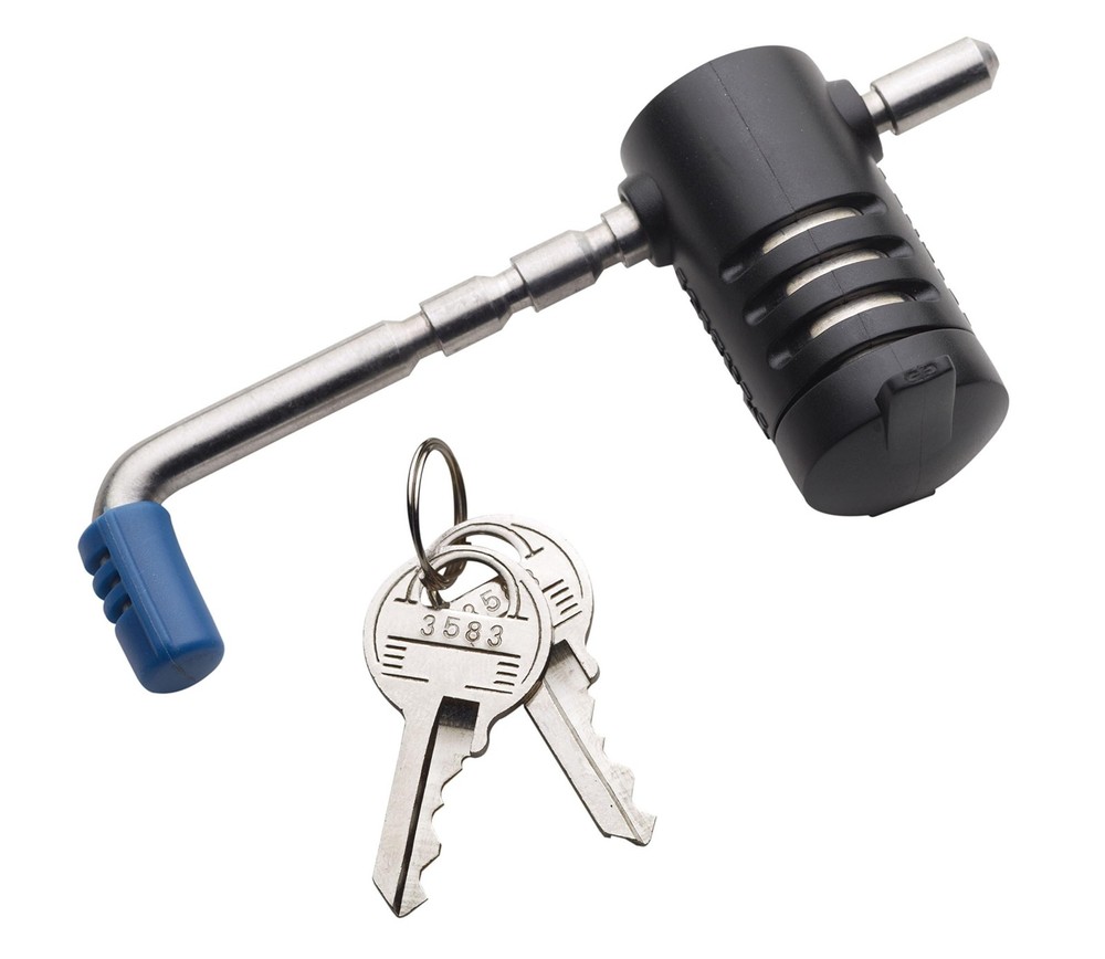 Master Lock Trailer Lock, Stainless Steel Adjustable Coupler 1 Pack, Silver