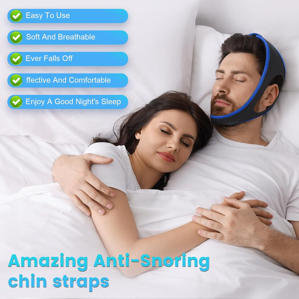 Snoring Chin Strap Comfortable Universal Snoring Devices Adjustable Effective St