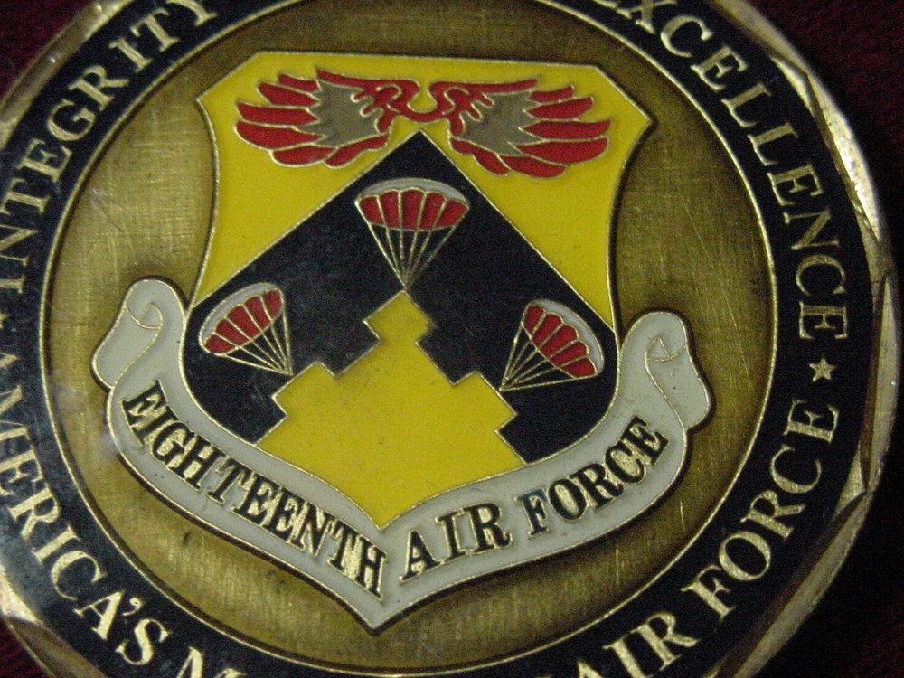 Eighteenth Air Force Challenge Coin 18th 18 AF - Command Chief