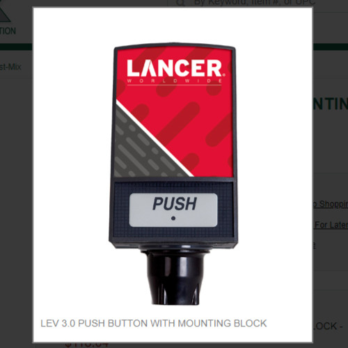 LEV 3.0 PUSH BUTTON WITH MOUNTING BLOCK #19-0114/03