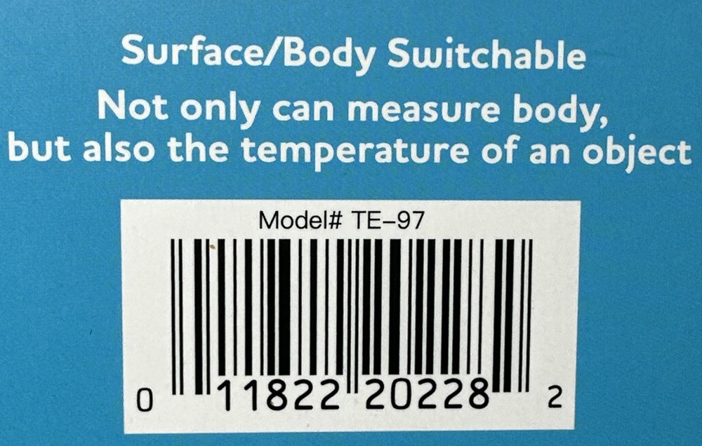 INFRARED Thermometer Body & Object. NEW