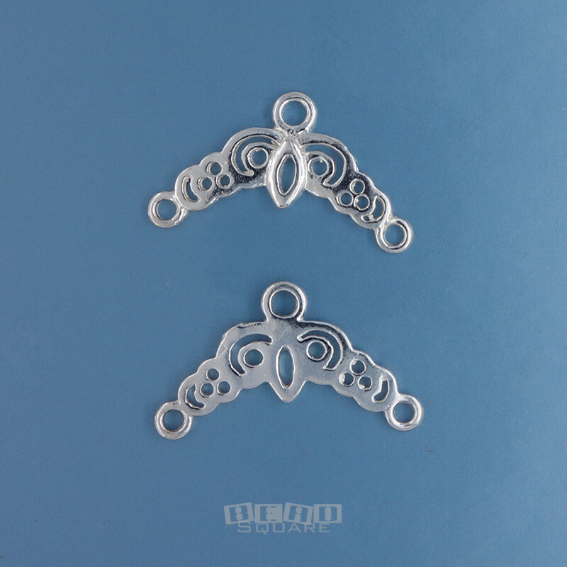 2 Solid Sterling Silver Chandelier / Multi Strand (2 / 3 Strand) End Bars #44311