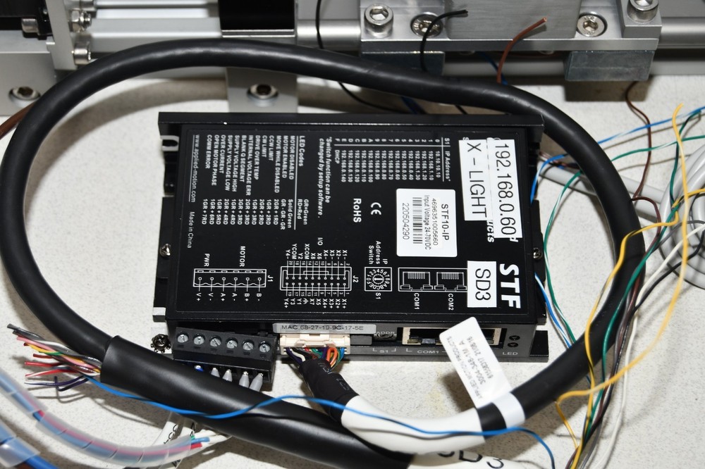 ^ Applied Motion Products STF10-IP Stepper Drive W/ Igus Linear Acutator / Guide