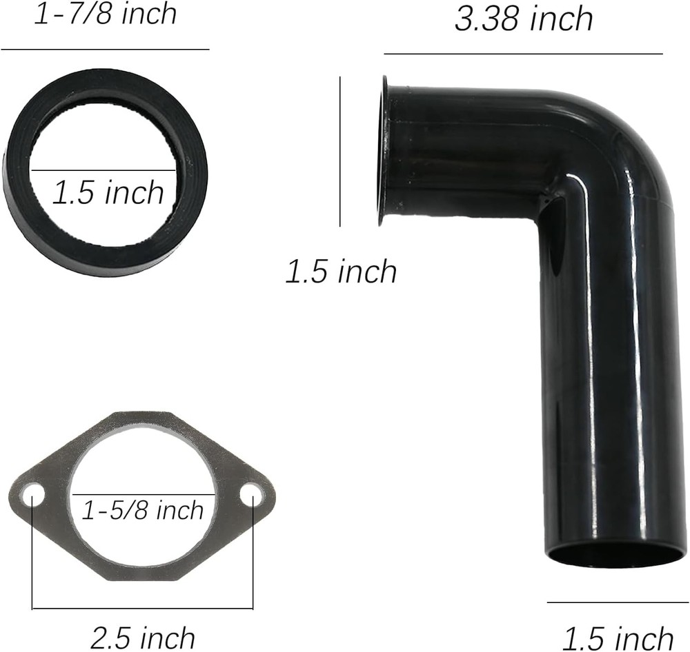 Garbage Disposal Drain Elbow Kit Compatible With Garbage Disposal 1-1/2 Replacem
