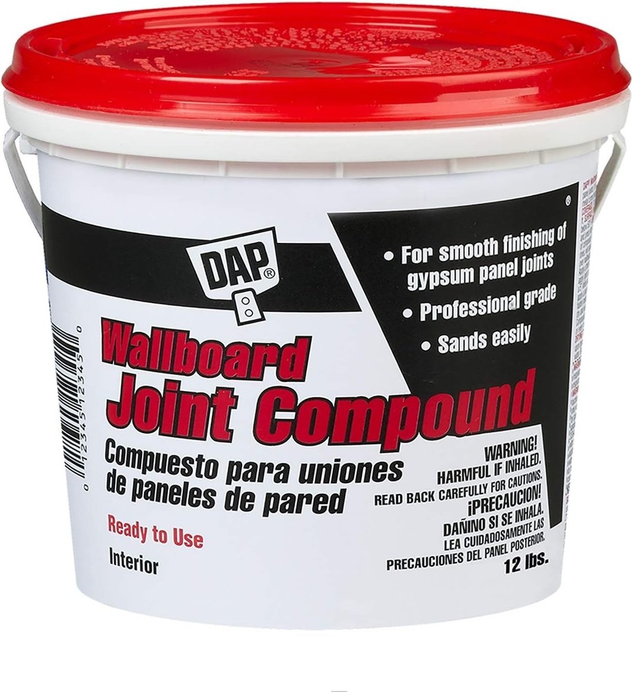 Professional Ready-Mixed 12 Lbs Drywall Joint Compound - Minimal Shrinkage