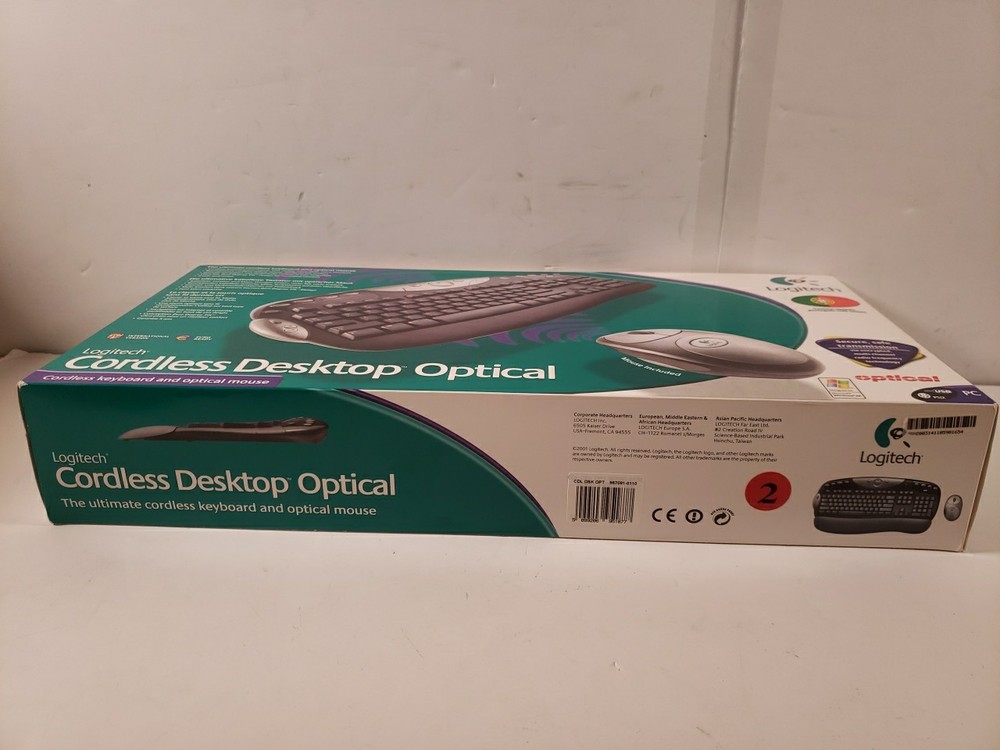 Logitech Cordless Desktop Optical, 967091-0110, Keyboard&Optical Mouse