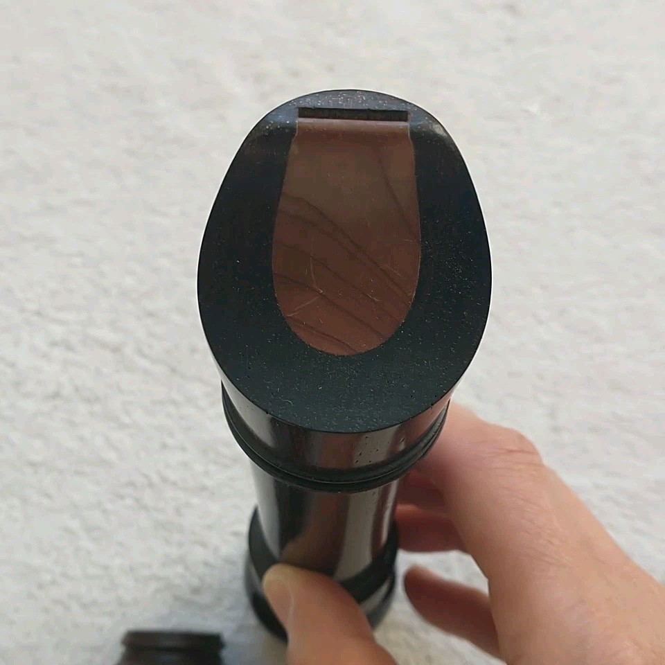 Vtg Brero Suisse Wood Alto Recorder Blockflute Dark Brown Bag Cleaner 90s 18.5"