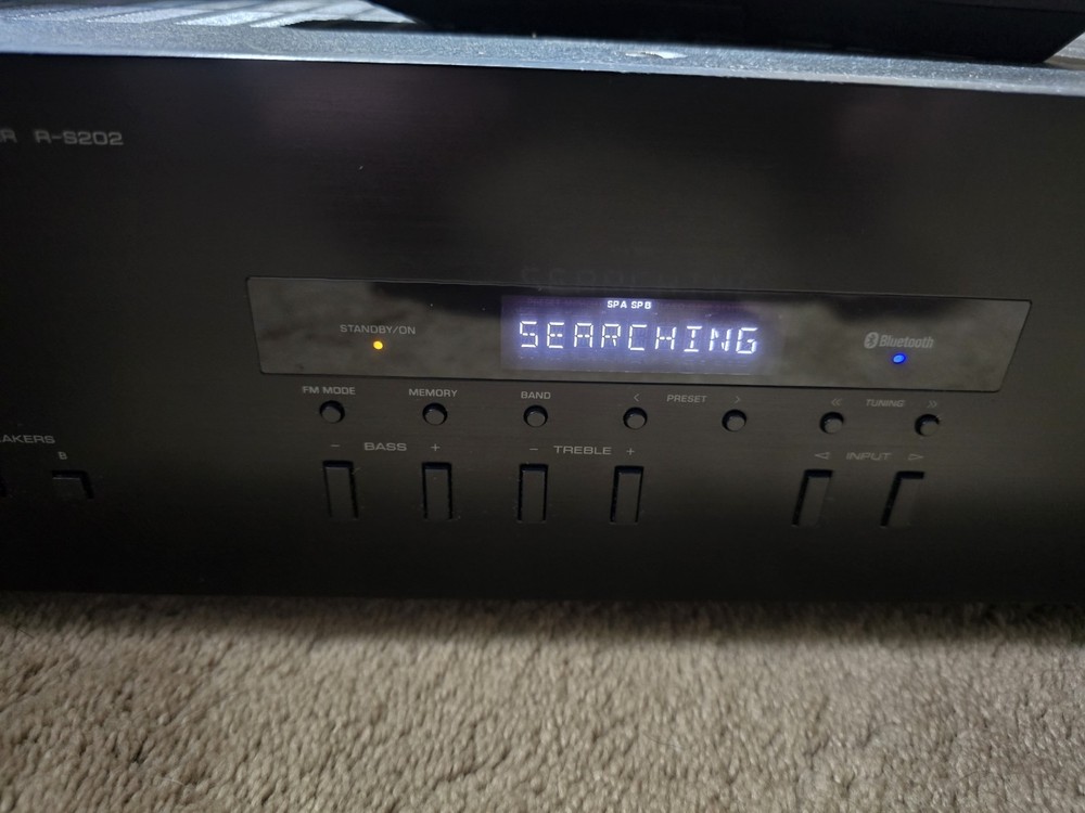 Yamaha R-S202 Stereo Receiver Bluetooth Tested Working w/ Remote Control Bundle
