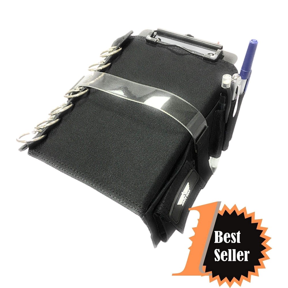 Performore Pilot Kneeboard - includes Clipboard, Knee Strap & 7 Rings - Organ...