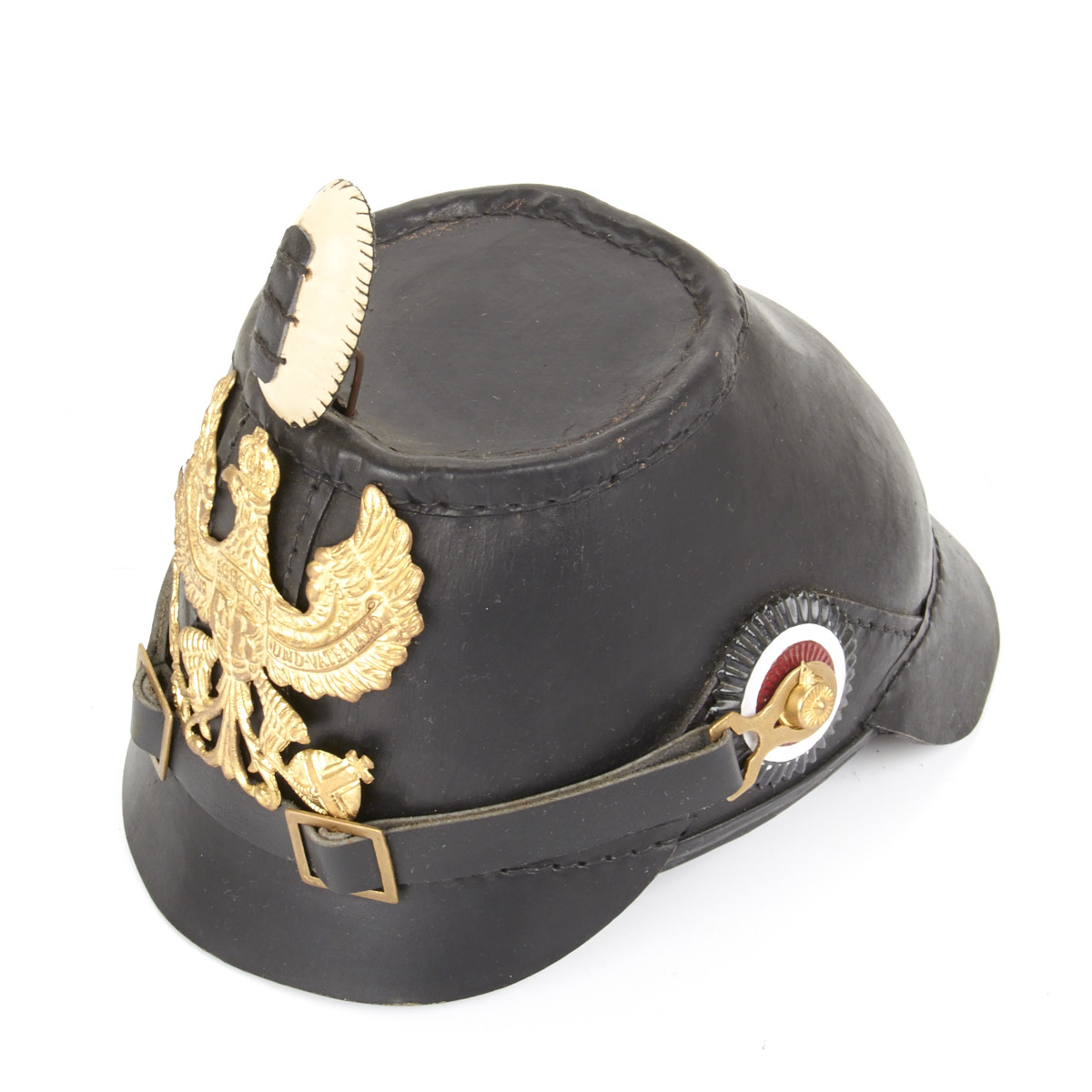Prussian Jager Enlisted Shako Leather Helmet