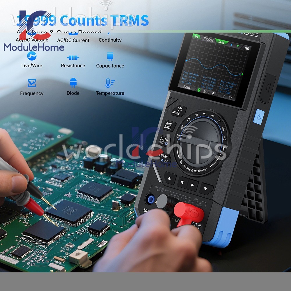 FNIRSI 2C23T 2C53T Digital Oscilloscope Multimeter Function Signal Generator