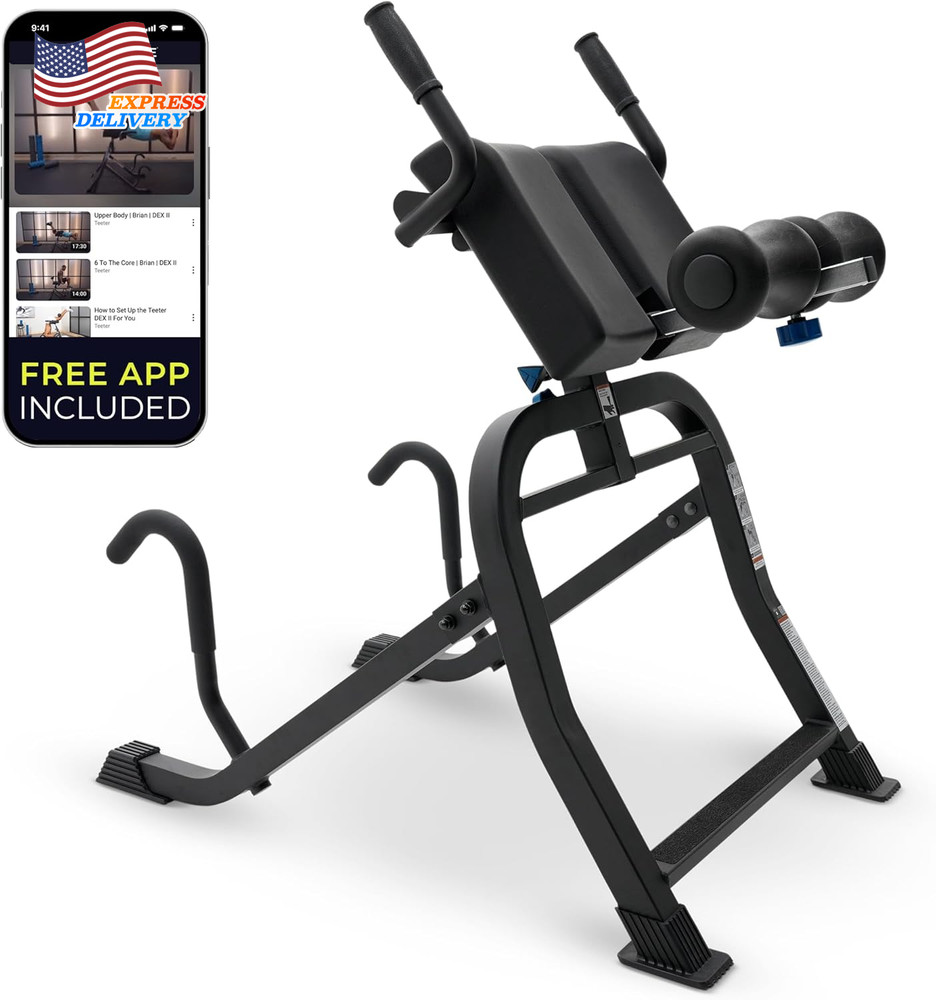 DEX II Inversion & Core Training Decompression Roman Chair Hyperextension Bench