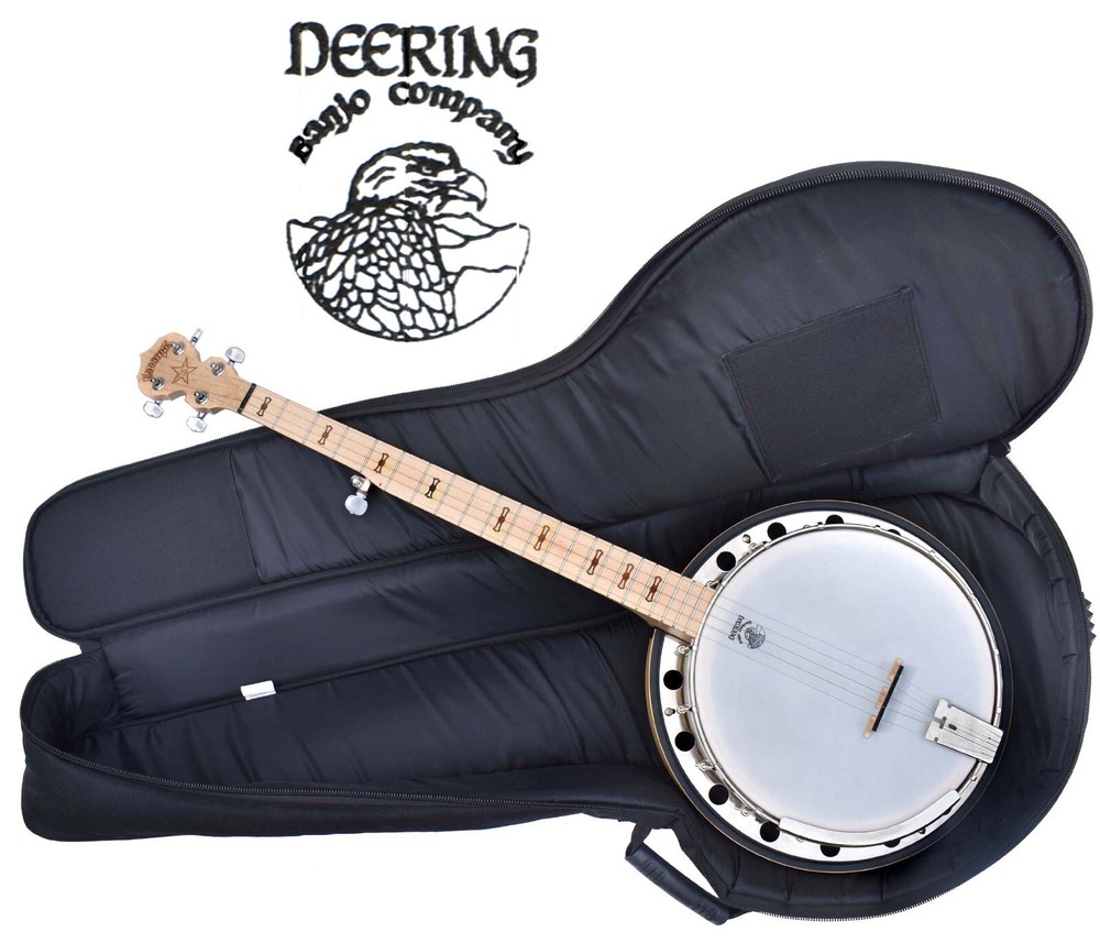 Deering 5 String Resonator Bluegrass Banjo - Road Runner Bag - Extras - Minty!