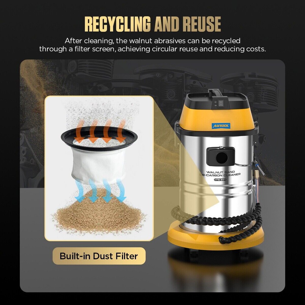 Walnut Blaster Engine Intake Valve Carbon Cleaner Sand Blaster Cleaning Machine