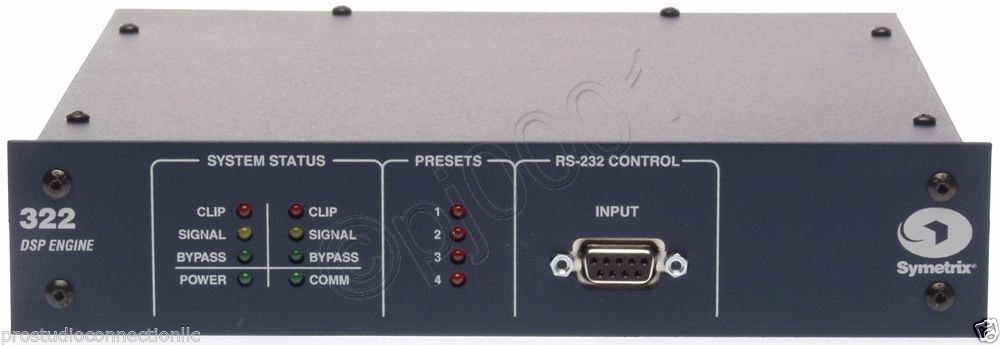 Symetrix 322 Digital Dynamics DSP Processor • New In Box ** NO POWER SUPPLY **