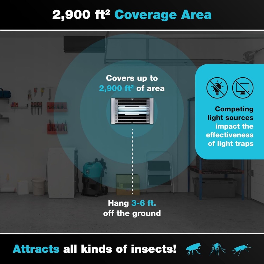 Catchmaster Vector Plasma UV Fly Trap Silver, Indoor Insect Catcher