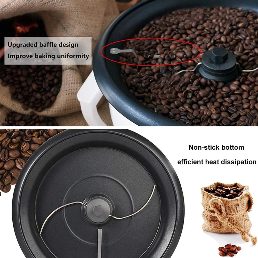 Electric Coffee Roaster Machine Multifunction Timer Household Popcorn Nuts Bean