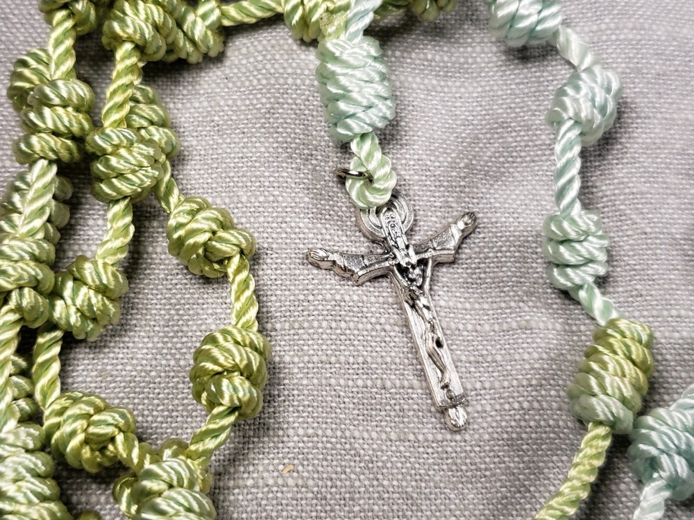 Beautiful Rosary Rope Beads Religious Christian Gift C45