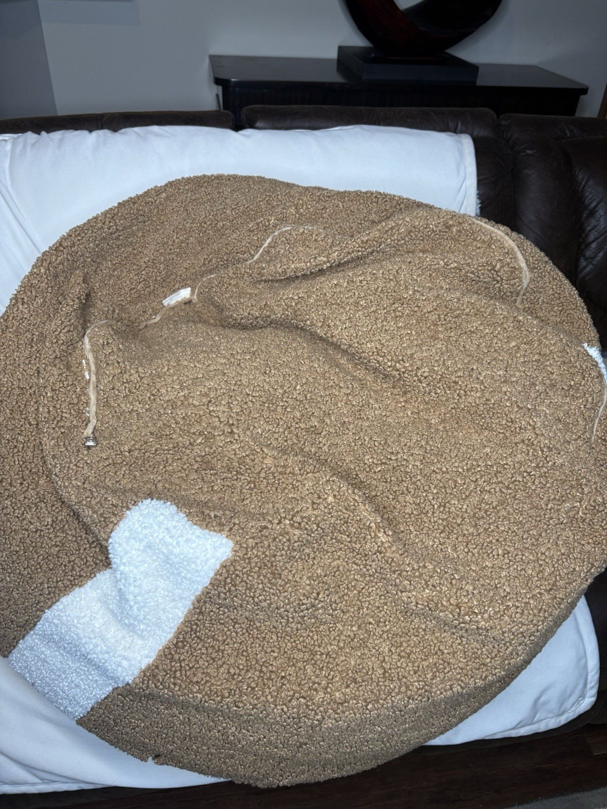 pottery barn Football Bean Bag Chair - Large 41" diameter -Bean Bag & Cover