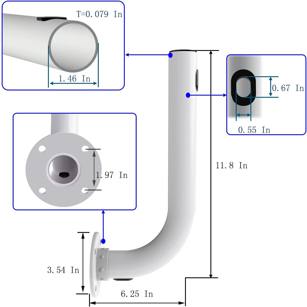 Pole Mount, Antennas Mount,Electronics Pole for outside Home Antenna Installatio