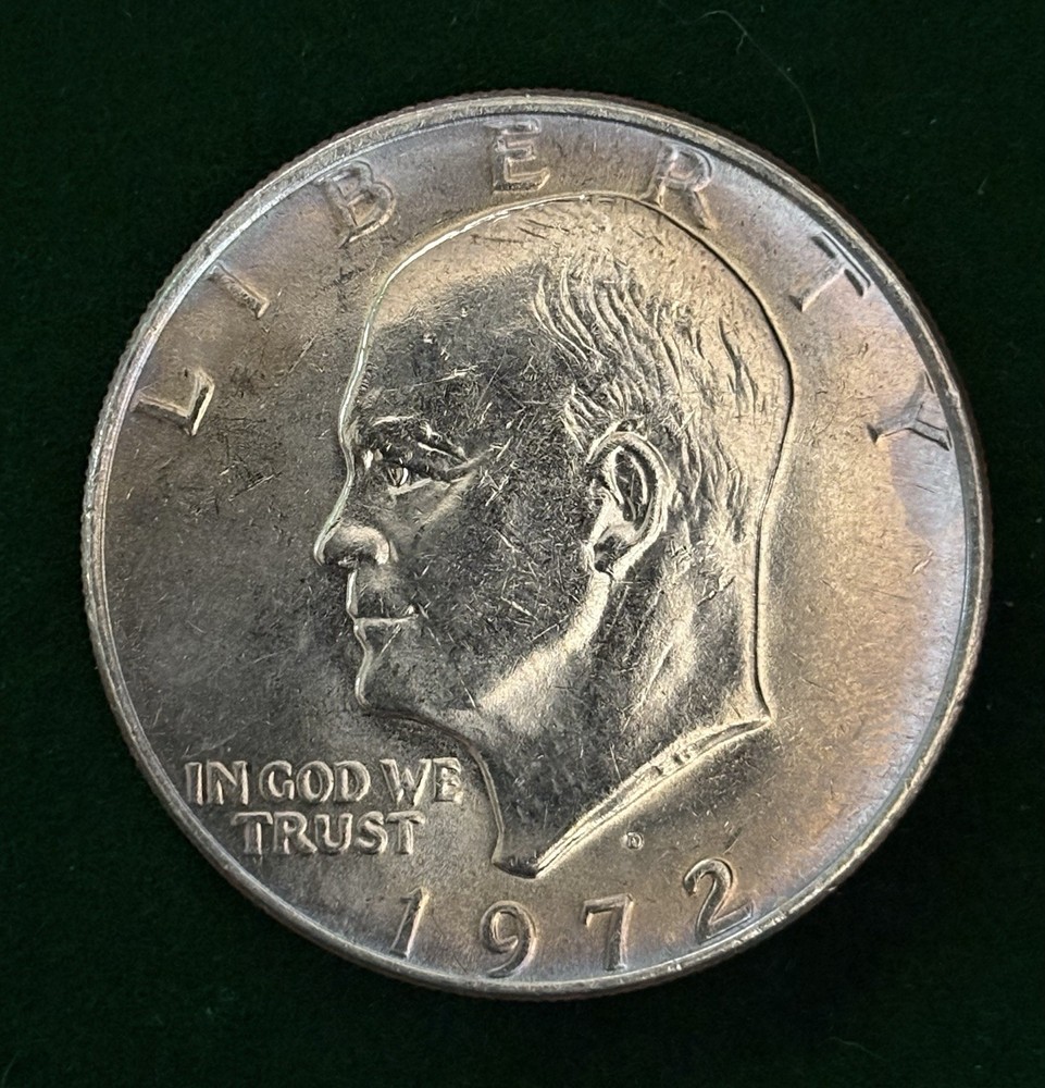 1972 D Eisenhower Dollar Uncirculated Toned