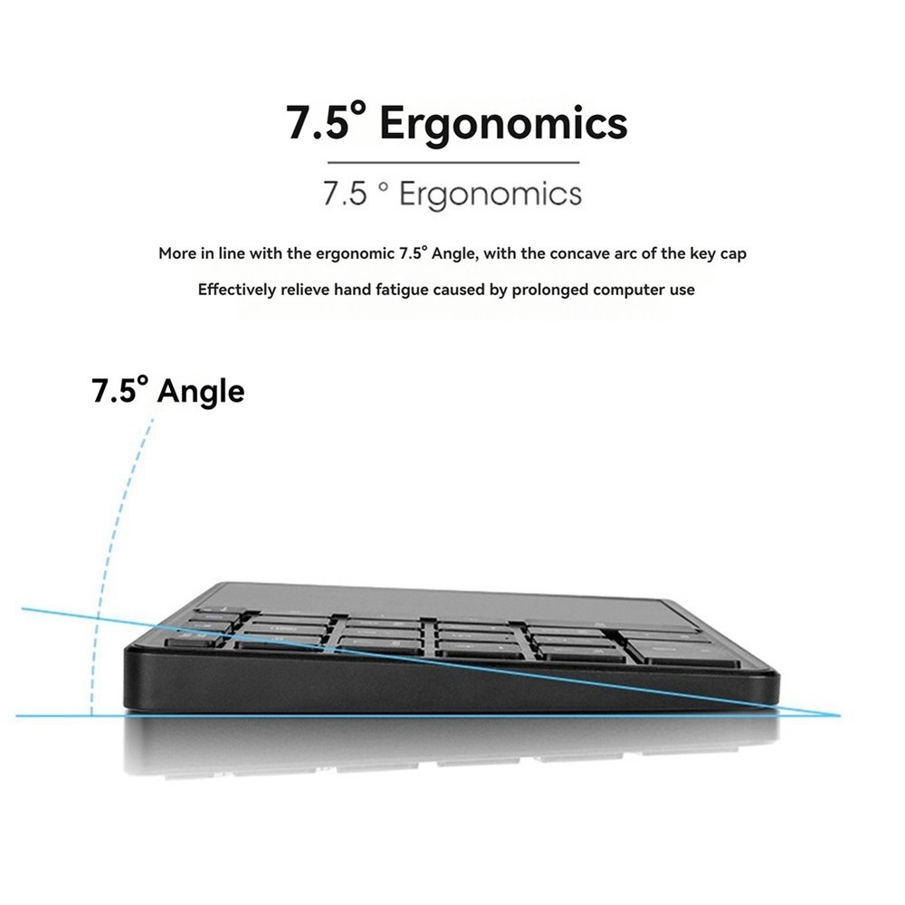Bluetooth Numeric Keyboard with Touchpad Rechargeable USB Numeric Keyboard7088