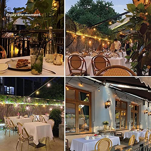 Shatterproof,Waterproof S14 String Light Bulbs,Led Patio Lights Soft White