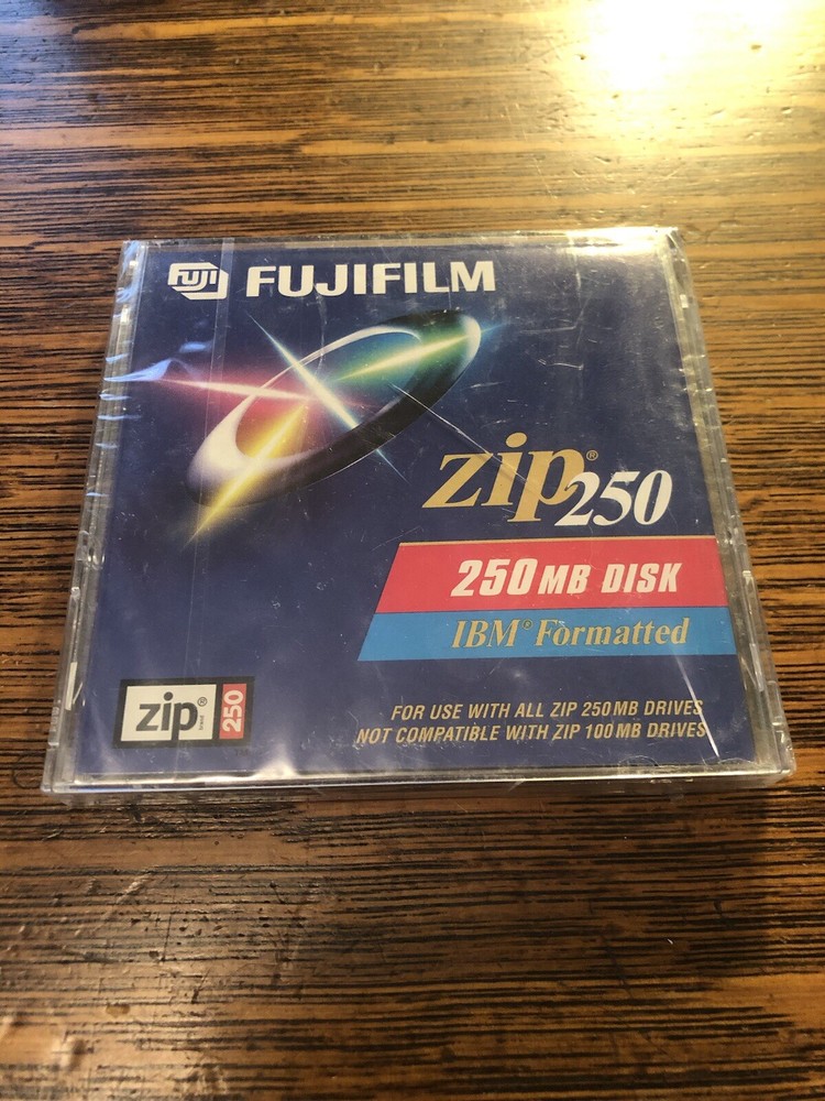 FujiFilm Zip 250 MB Disk IBM Formatted NEW SEALED