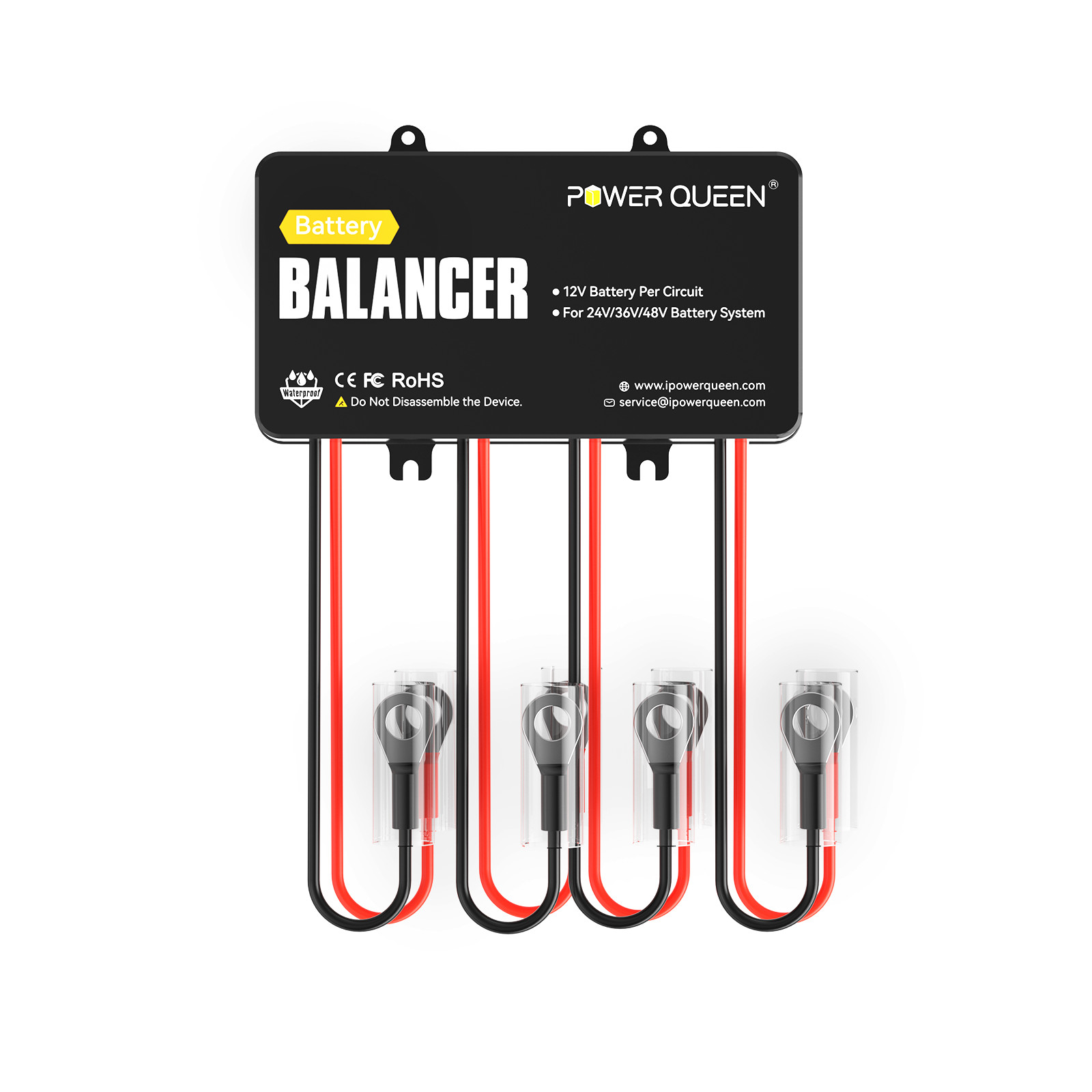Power Queen Battery Balancer Equalizer for 24V/36V/48V System LiFePO4/AGM/Gel