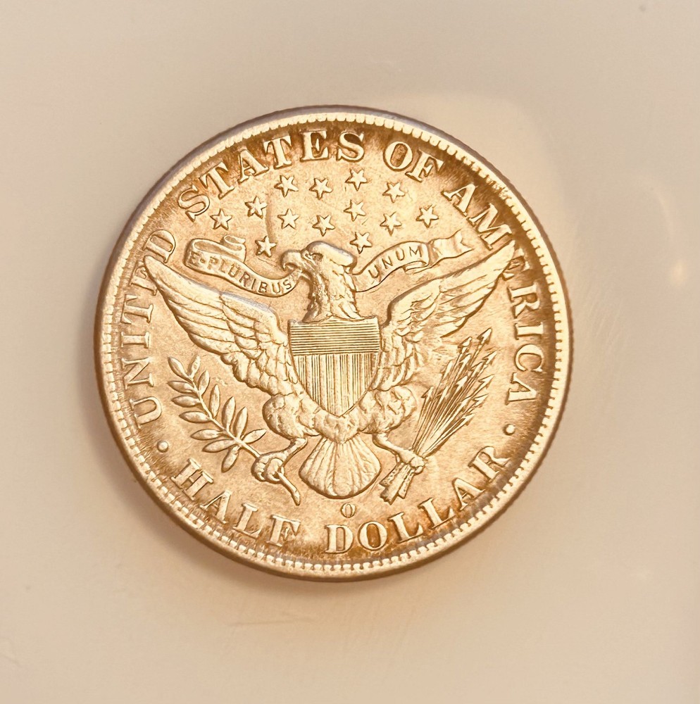 1907-O 50C BARBER SILVER HALF DOLLAR - Obverse Damage