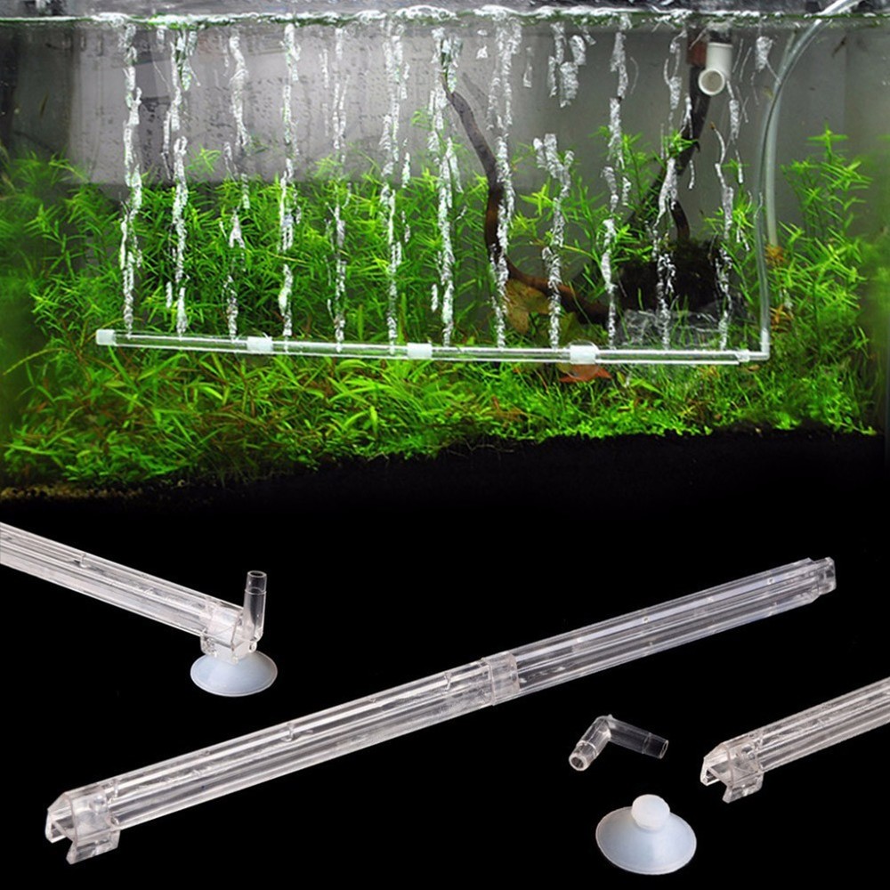 2 Sets Clear Bubble Strip Plastic Oxygen Bubble Strip for Fish Tank Aquarium