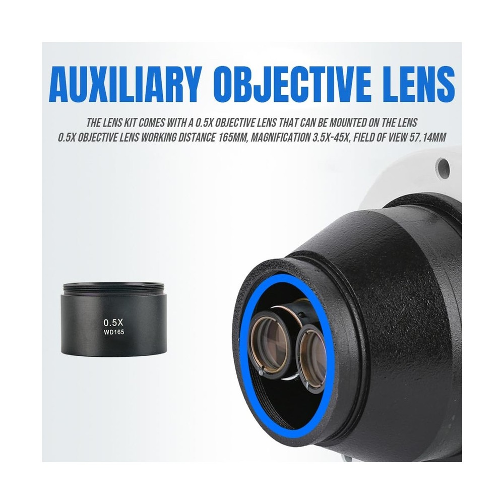 White Binocular Head for Stereo Microscope – Replacement Viewing Accessory