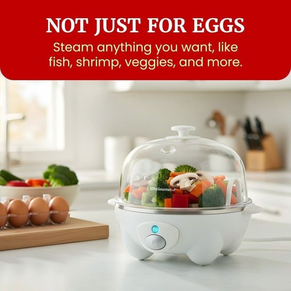The Elite Gourmet Automatic Easy Egg Cooker