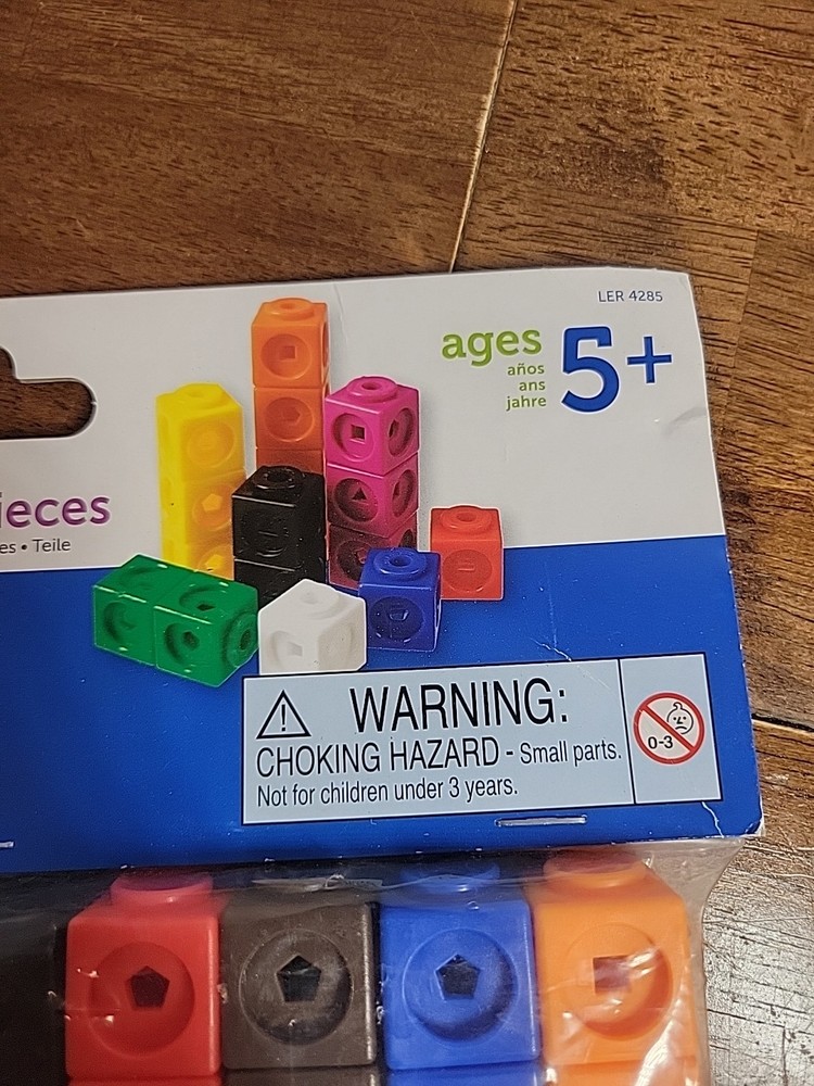 Learning Resources MathLink Cubes - 100 Learning Cubes STEM Fun and Skills