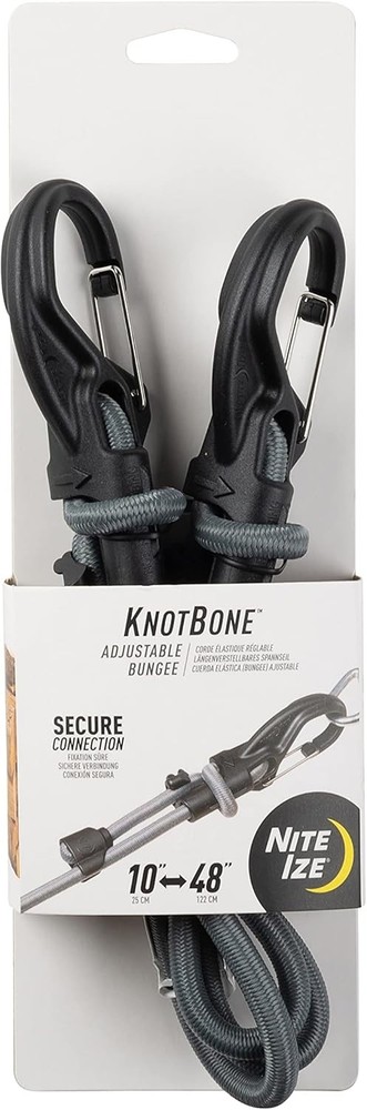 Nite Ize KnotBone 10-48 inches Adjustable Bungee #9 (4 Pack)
