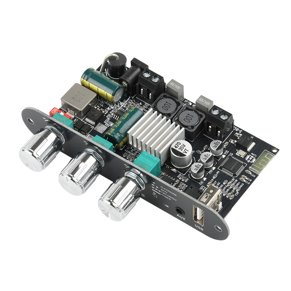 ZK-1001U 100W Mono Bluetooth Audio Power Amplifier Board Module Tone Adjustable