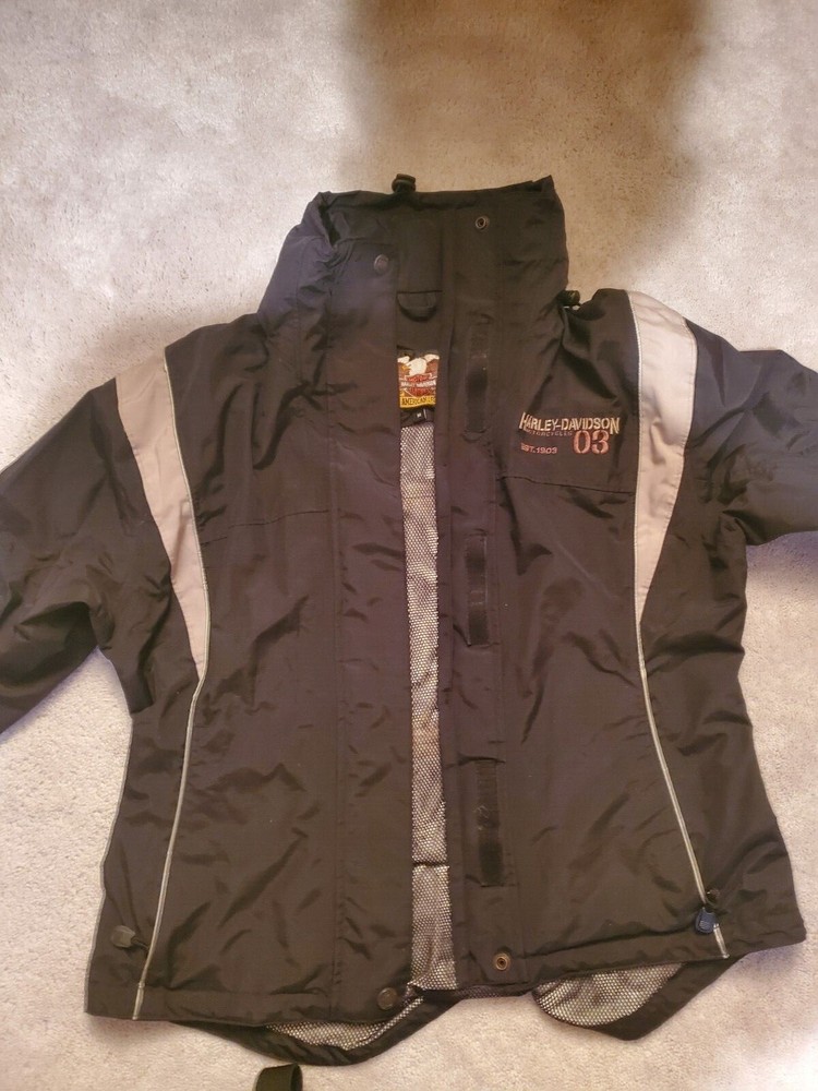 2003 Harley-Davidson Anniversary Edition reflective rain suit. Medium.