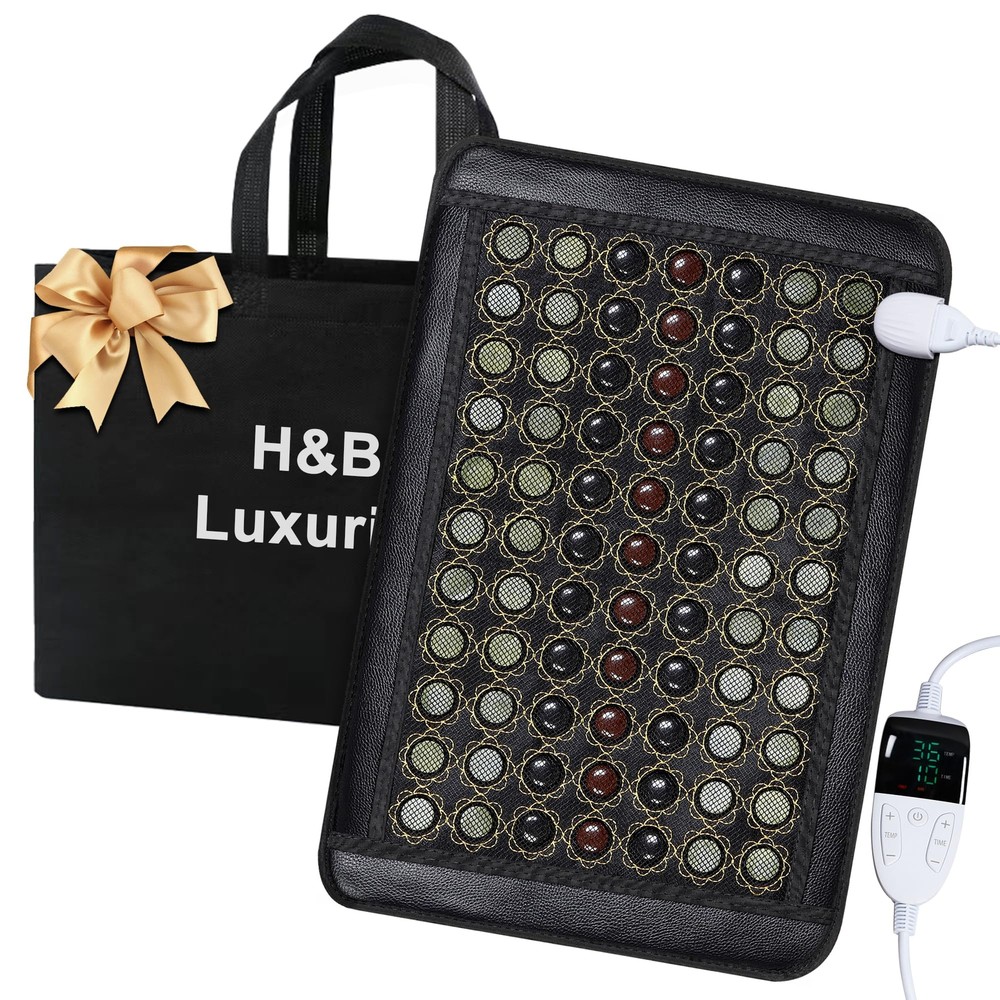 Natural Jade Infrared Heating Pad w/Smart Controller Memory Function 23.5"x16"