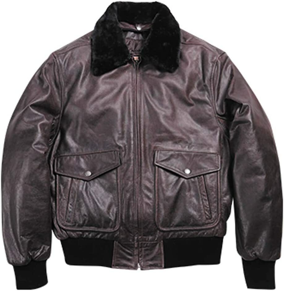 DEGNER Vintage Flight Leather Jacket Shoulder Elbow Back Chest Protector XL SIZE